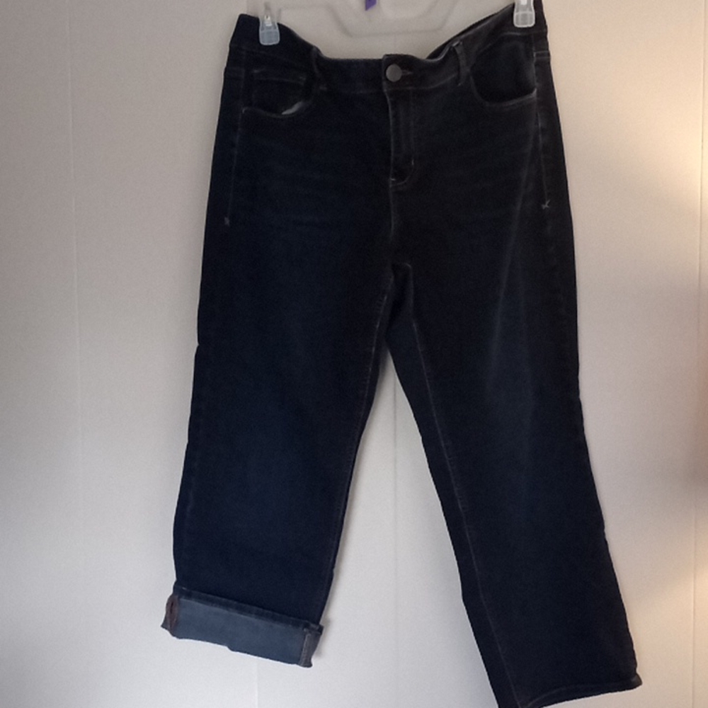 Lane Bryant dark blue Cropped Ankle Jeans